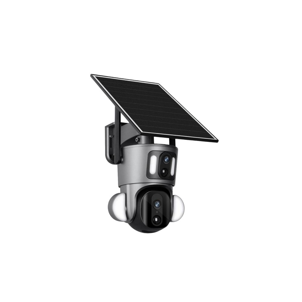 CN-415G 2K Çift Lensli Düşük Güçlü 4G Solar PTZ Kamera